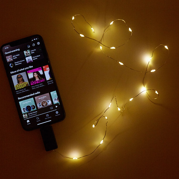 Kikkerland Home Sound Activated String Lights Lichterkette