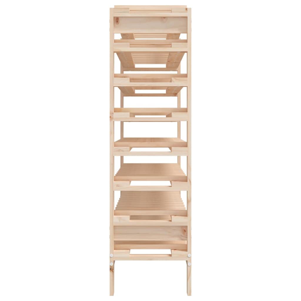 vidaXL Möbel Weinregal 80 Flaschen Kiefer 109,5x30x107,5cm