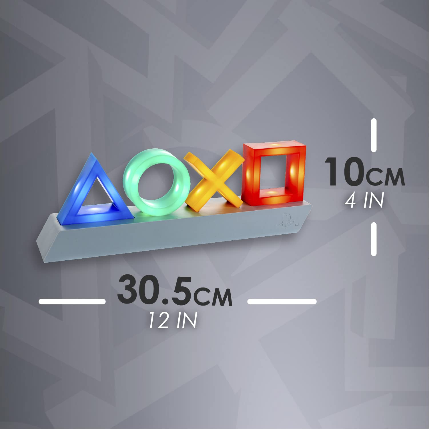 Paladone Lighting PlayStation Icons Tischlampe 30 cm mit 3 Lichtmodi