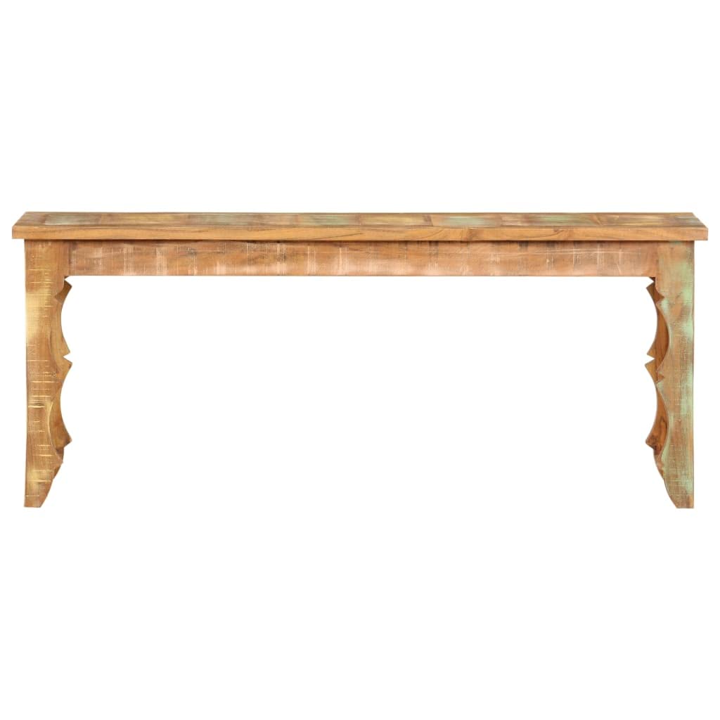 vidaXL Möbel Sitzbank Massivholz 110x35x45 cm Recycelt