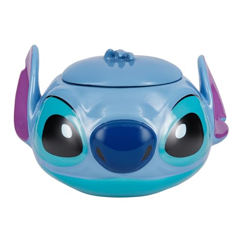 Paladone Homeware Stitch Keksdose Keramik blau mit Deckel