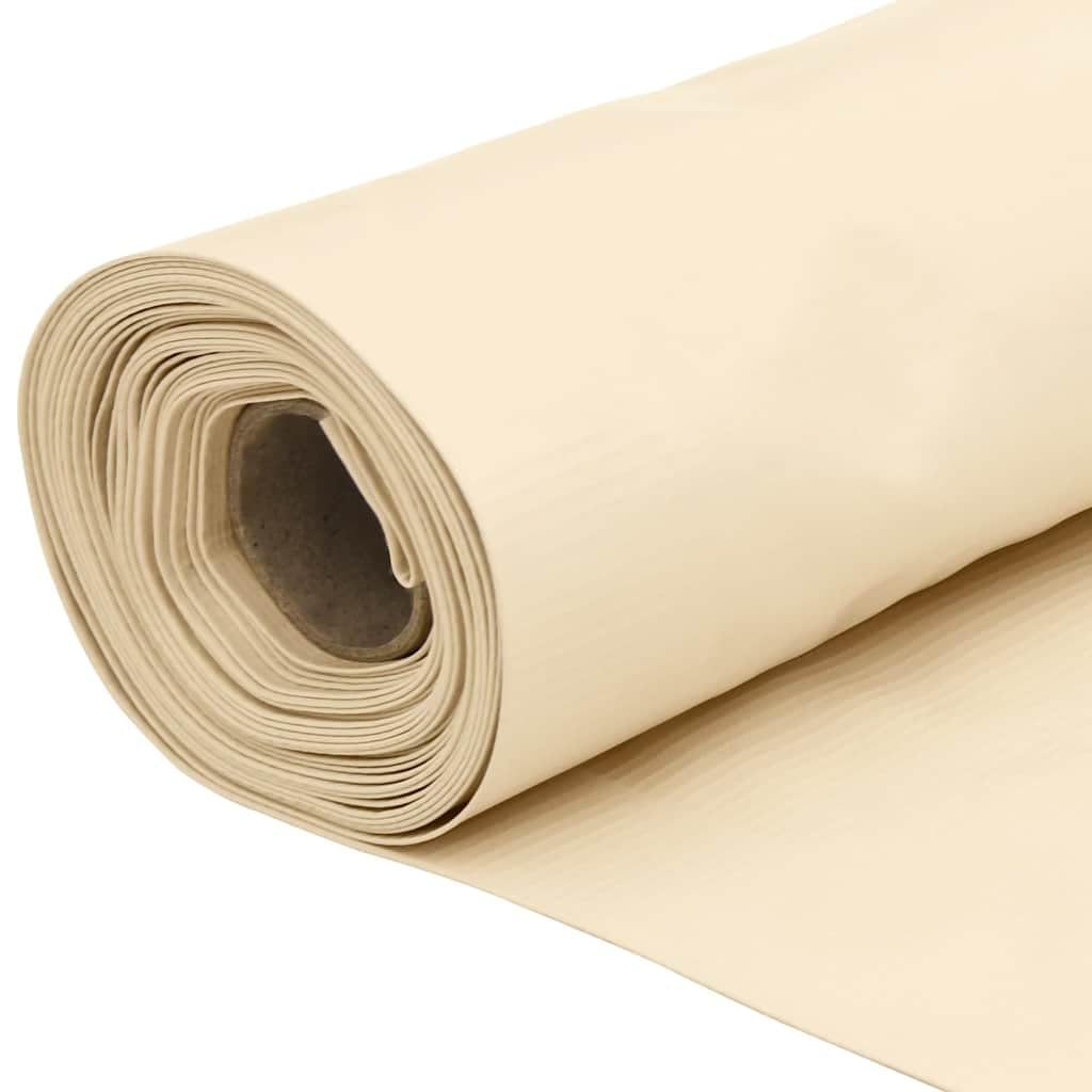 vidaXL Heim & Garten Sichtschutz Creme PVC 400x90cm Ösen