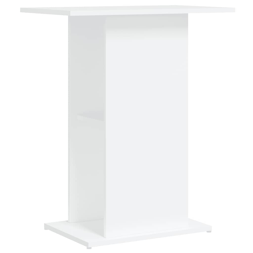 vidaXL Aquariumständer Weiß 60,5x36x72,5 cm Holz