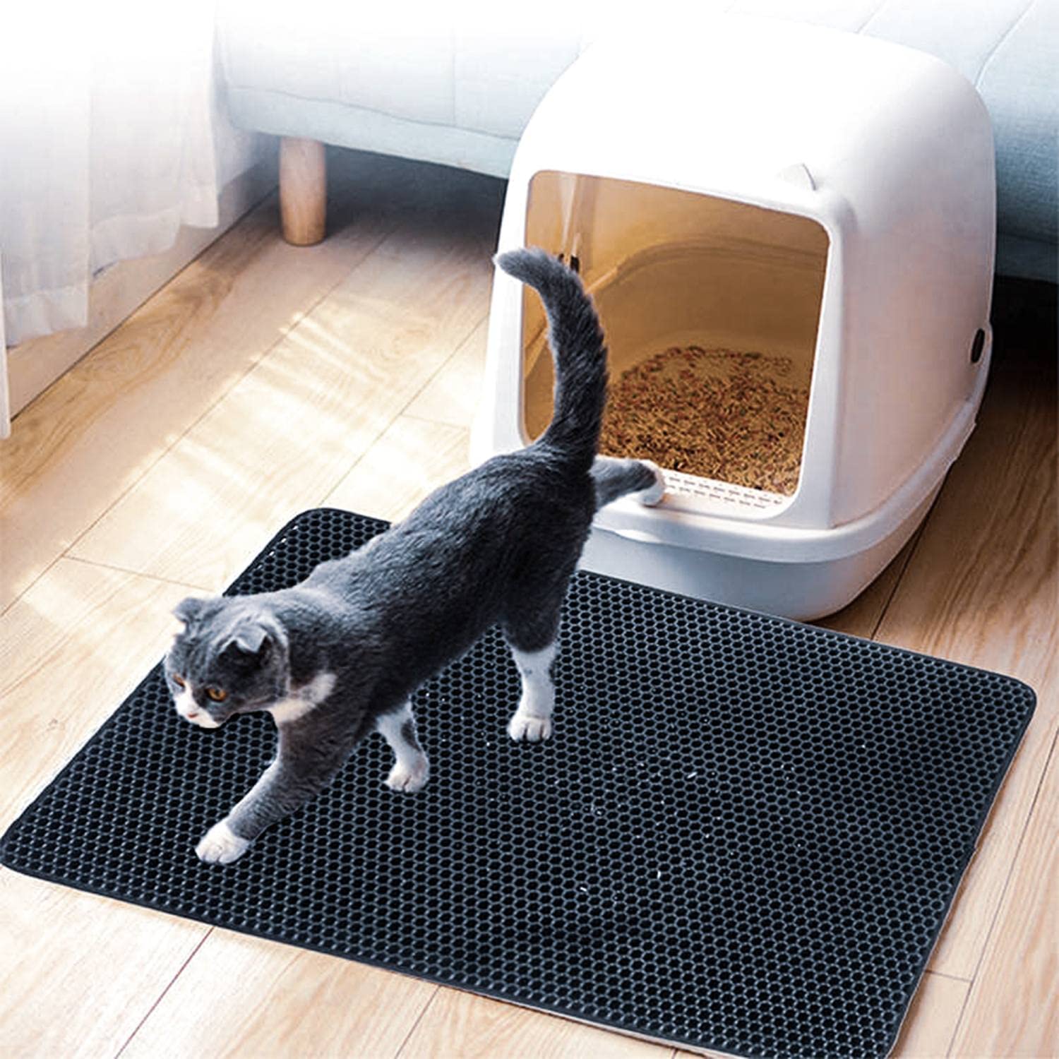 Intirilife Katzenklo Matte 65x75cm wasserfest