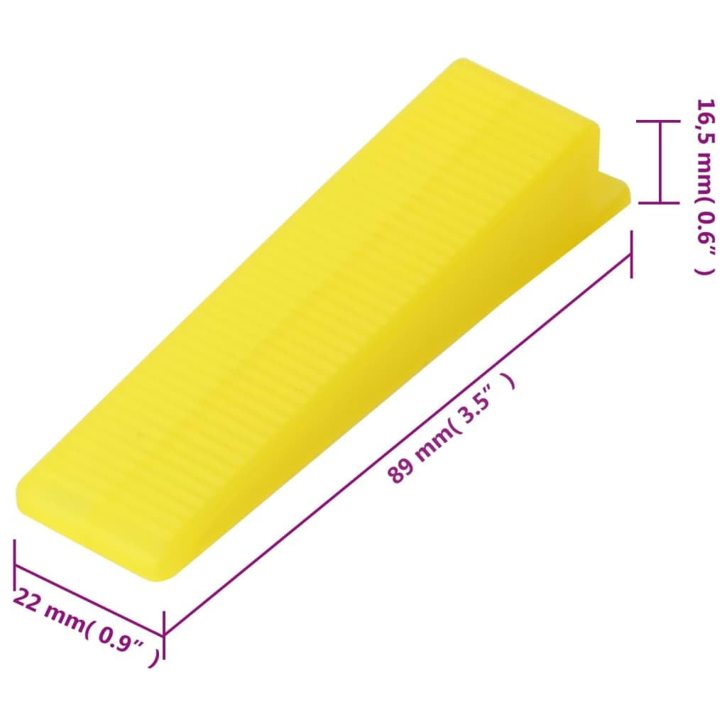 vidaXL Fliesen Nivelliersystem 1mm 3000-tlg. mit Zange