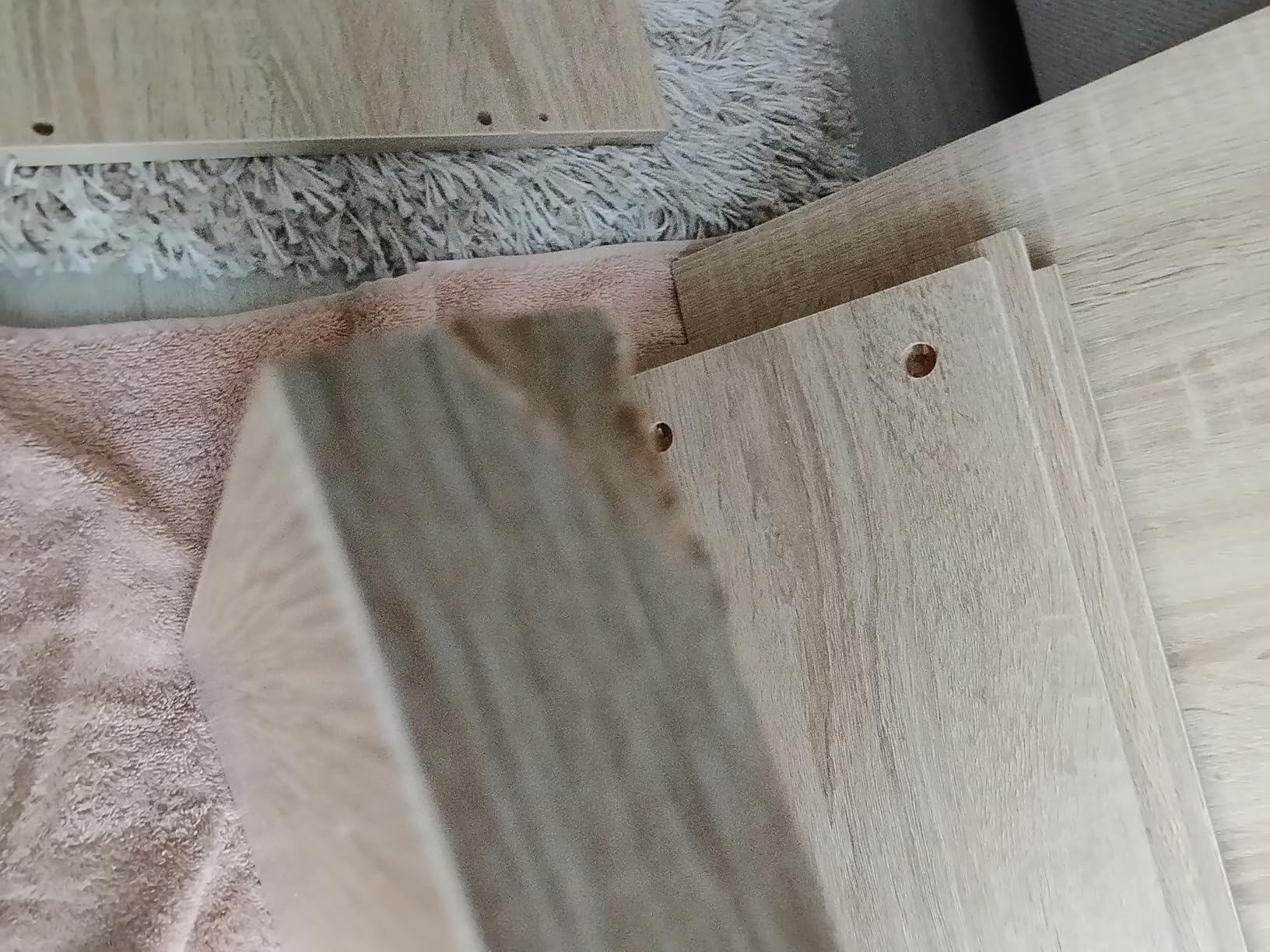 vidaXL Schubladenbox Aufbewahrungsbox Betongrau Holzwerkstoff