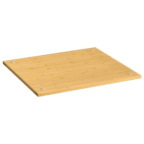 vidaXL Herdabdeckplatte 50x56cm Bambus Schneidebrett
