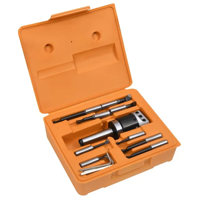 vidaXL Bohrwerkzeug Set 15-tlg. MT3-F1-12 50mm Stahl