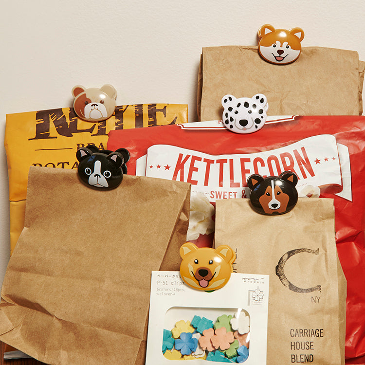 Kikkerland Kitchen Doggie Bag Tütenclips 6er Hund