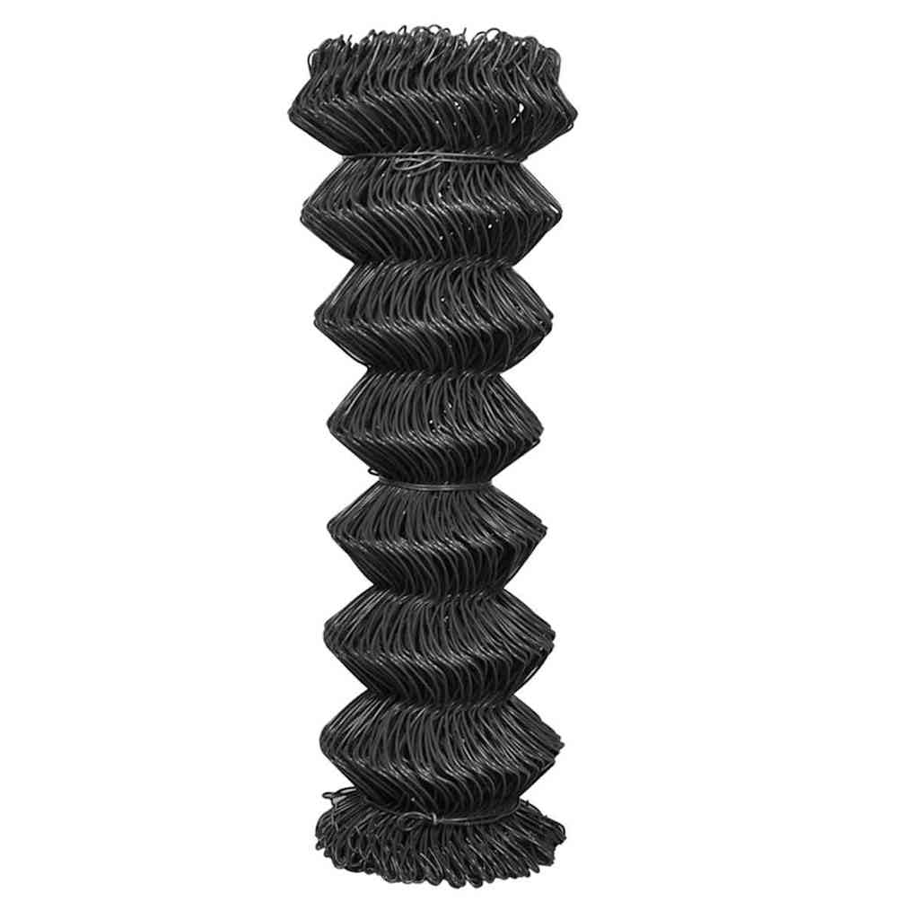 vidaXL Heim & Garten Maschendrahtzaun Stahl Grau 15x1,25 m