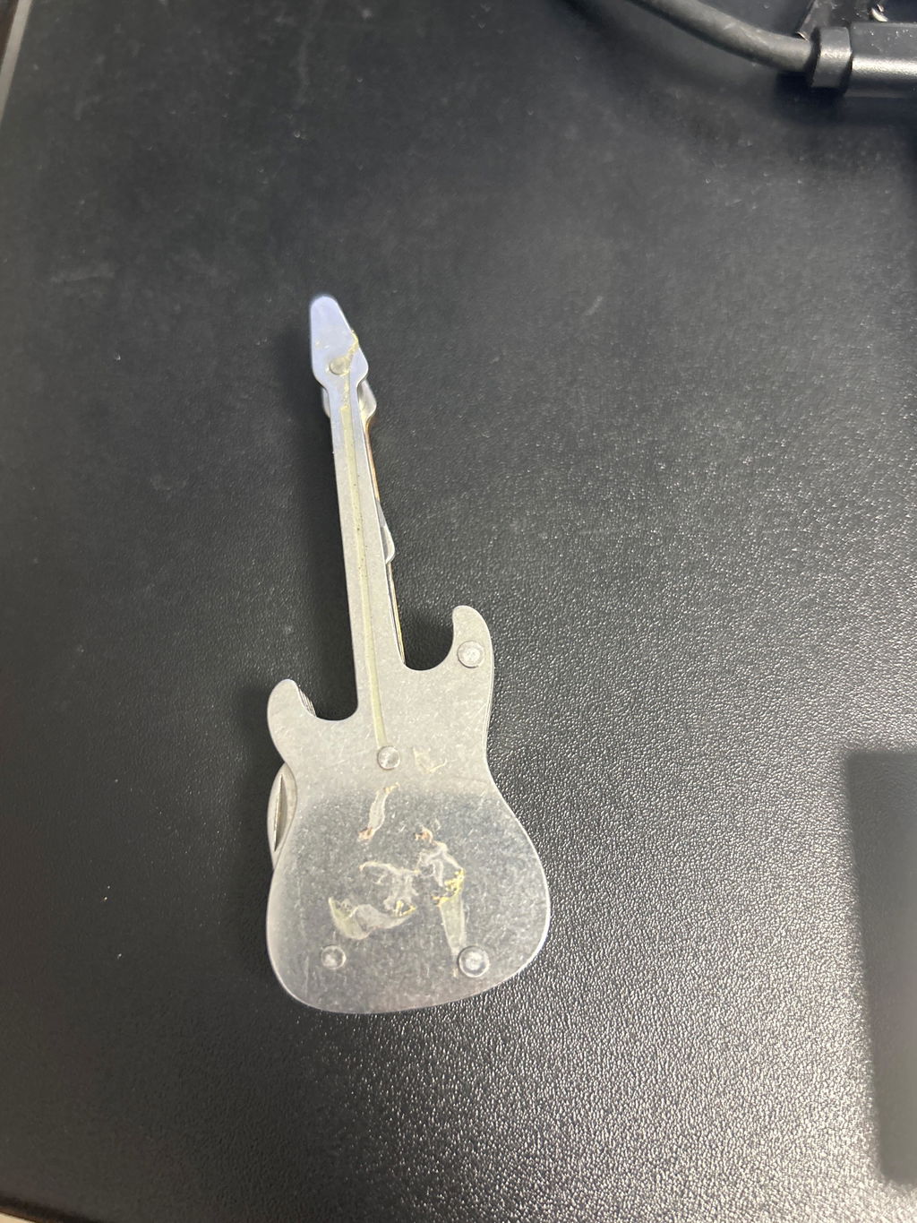 Kikkerland Guitar Multi-Tool Buche Edelstahl 3-teilig