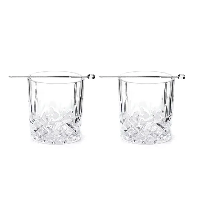 Kikkerland Kitchen Whiskey Tumblers Gläser 2er Set Bar