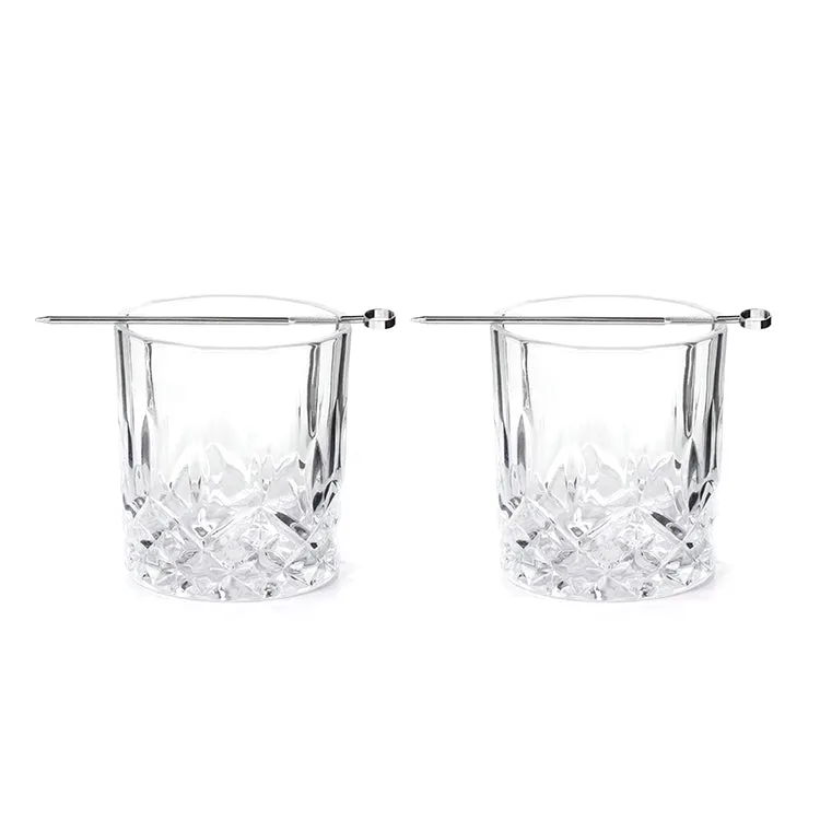 Kikkerland Kitchen Whiskey Tumblers Gläser 2er Set Bar