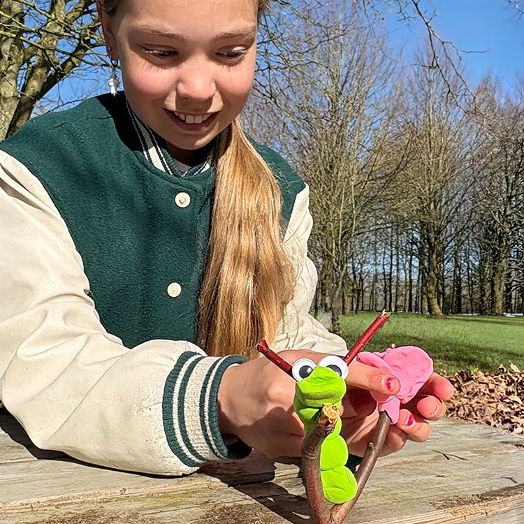 Kikkerland Huckleberry Clay Creatures Bastelset Ton Kinder