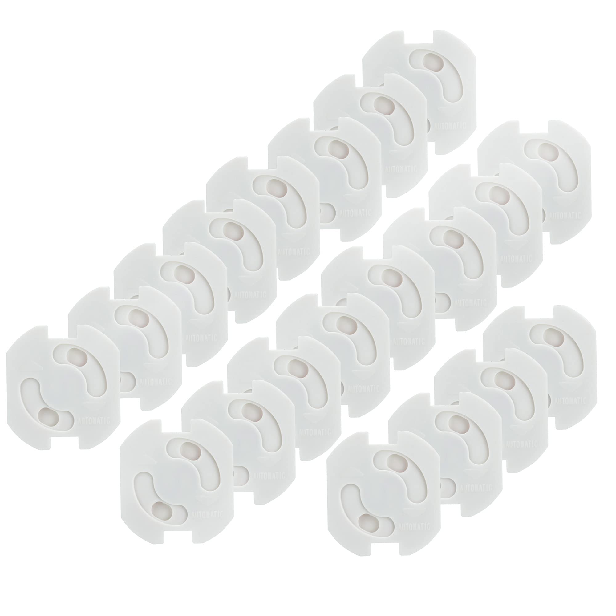 Intirilife Steckdosenschutz kleben weiß 20er Set 3,7x3 cm