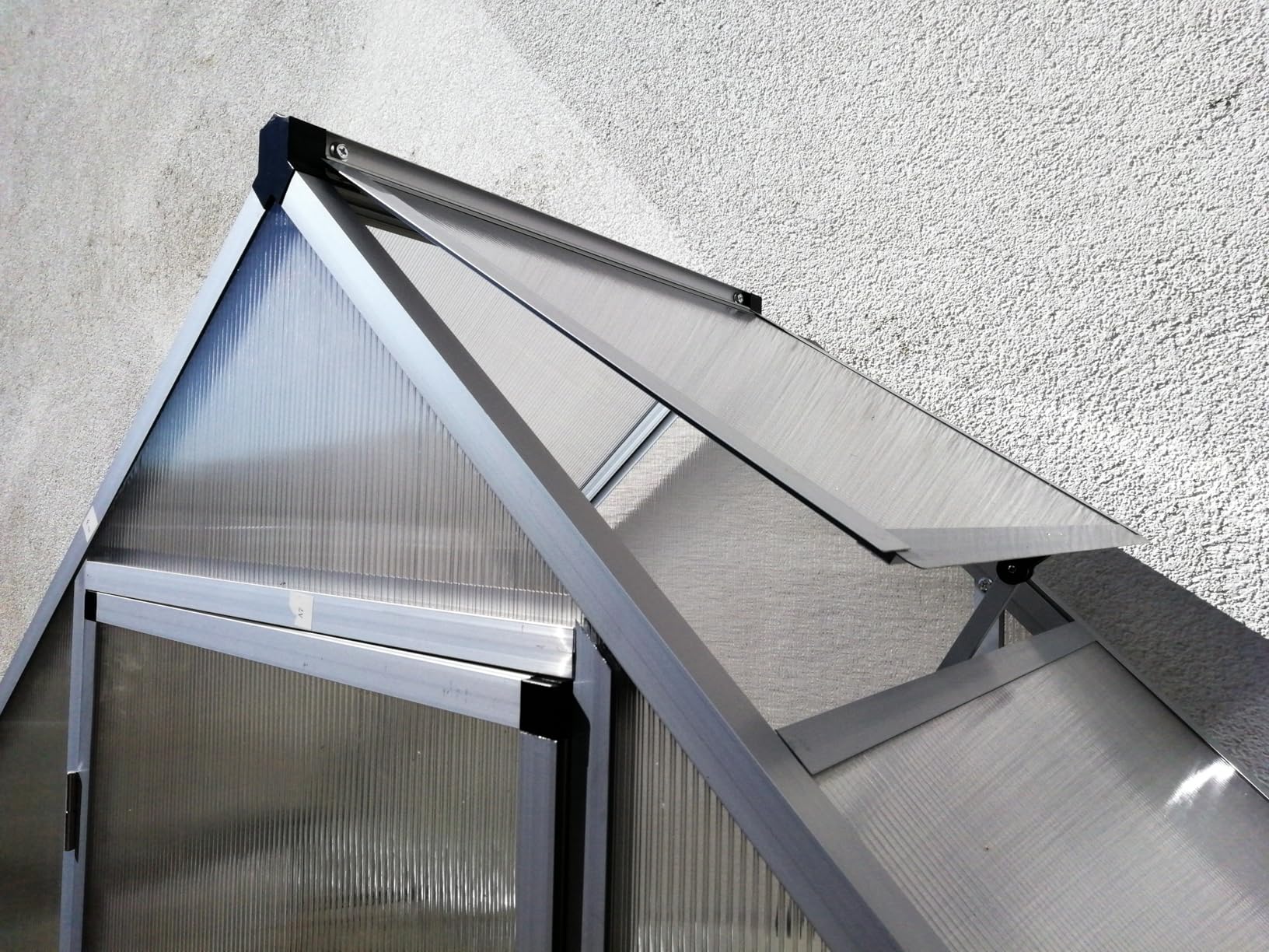 vidaXL Heim & Garten Gewächshaus 169x58x195 cm Grün Alu