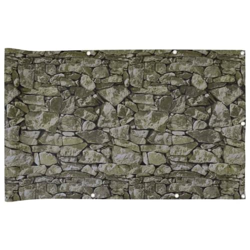 vidaXL Heim & Garten Sichtschutzmatte Grau 800x120 PVC