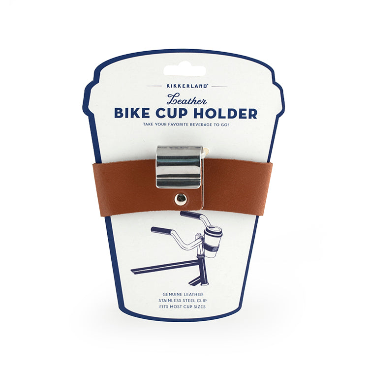 Kikkerland Fiets Fahrrad Becherhalter Leder für Lenker
