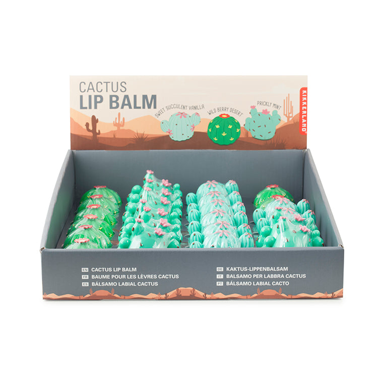 Kikkerland Home Cactus Lippenbalsam für trockene Lippen