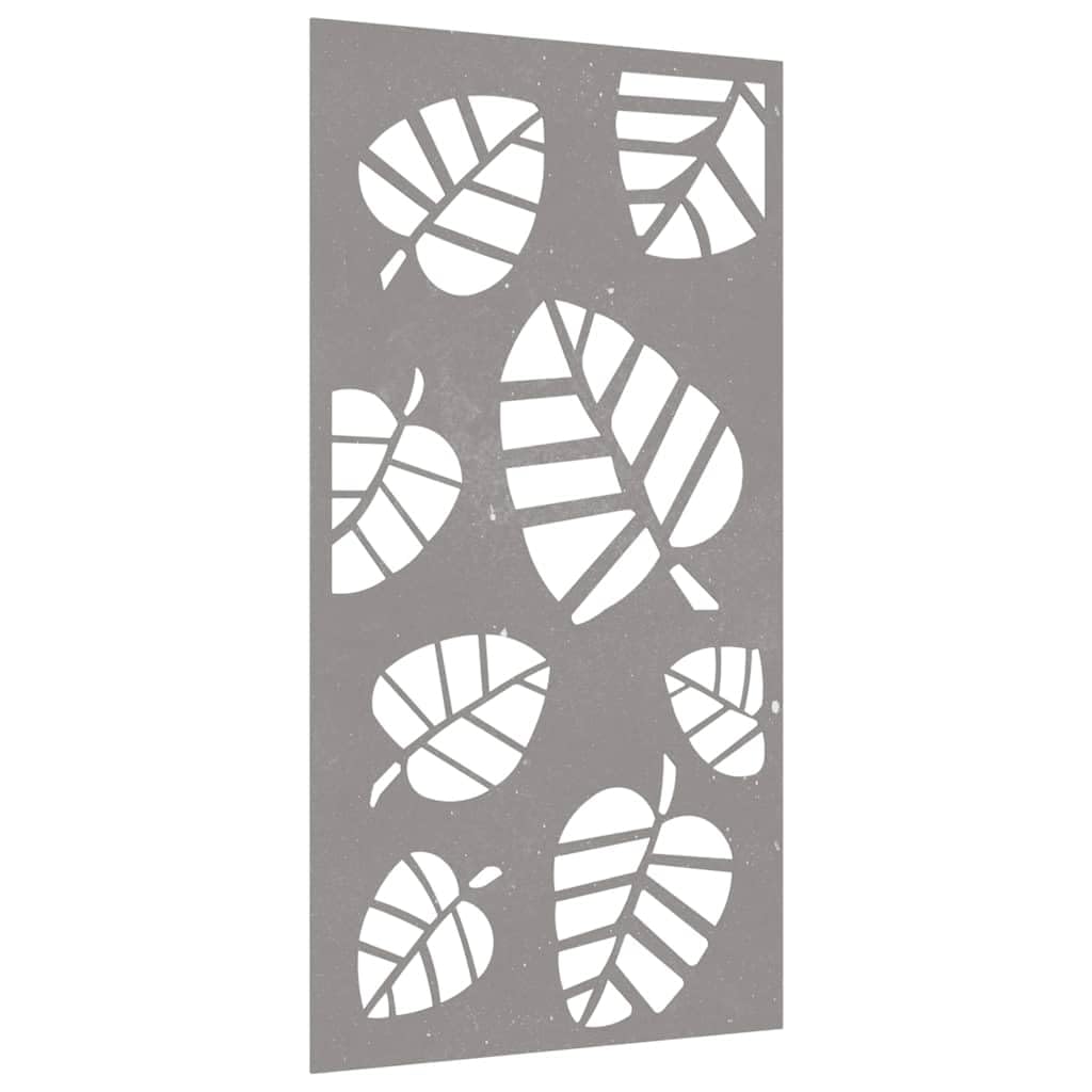 vidaXL Heim & Garten Wanddeko 105x55 cm Cortenstahl Blatt Rost