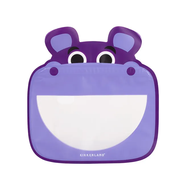 Kikkerland Home Hippo Zipper Bags 3er Snackbeutel BPA-frei