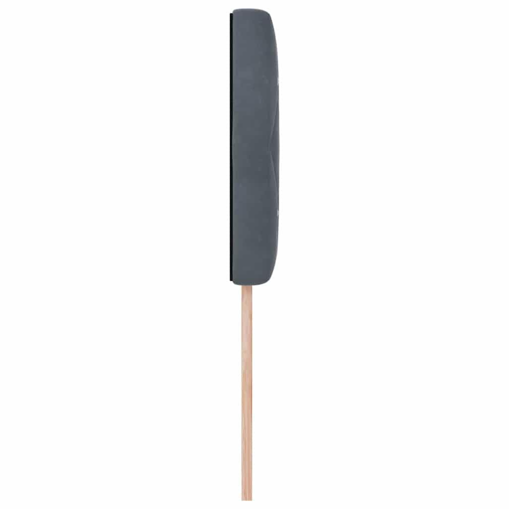 vidaXL Möbel LED-Kopfteil 90 cm Samt Dunkelgrau RGB