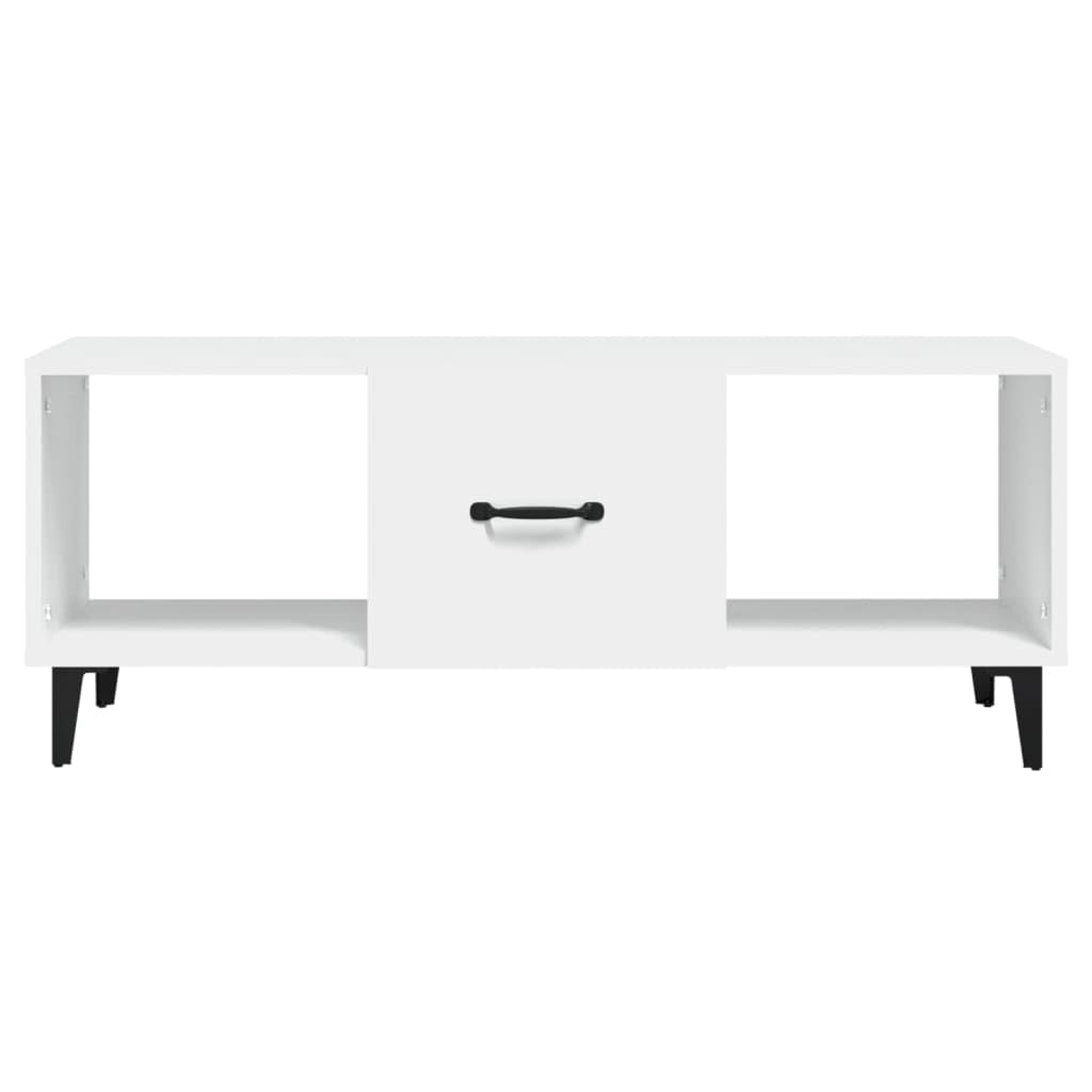 vidaXL Möbel Couchtisch Weiß Holzwerkstoff 102 cm