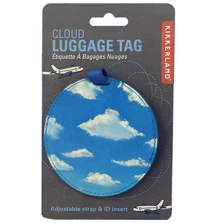 Kikkerland On-The-Go Cloud Luggage Tag Kofferanhänger Wolke