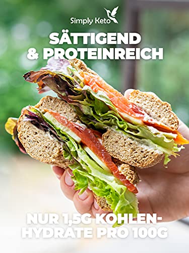Simply Keto Frühstück Sesam-Bagel 12er Pack proteinreich