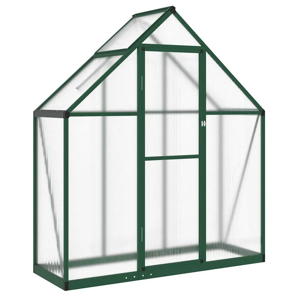 vidaXL Heim & Garten Gewächshaus 169x58x195 cm Grün Alu