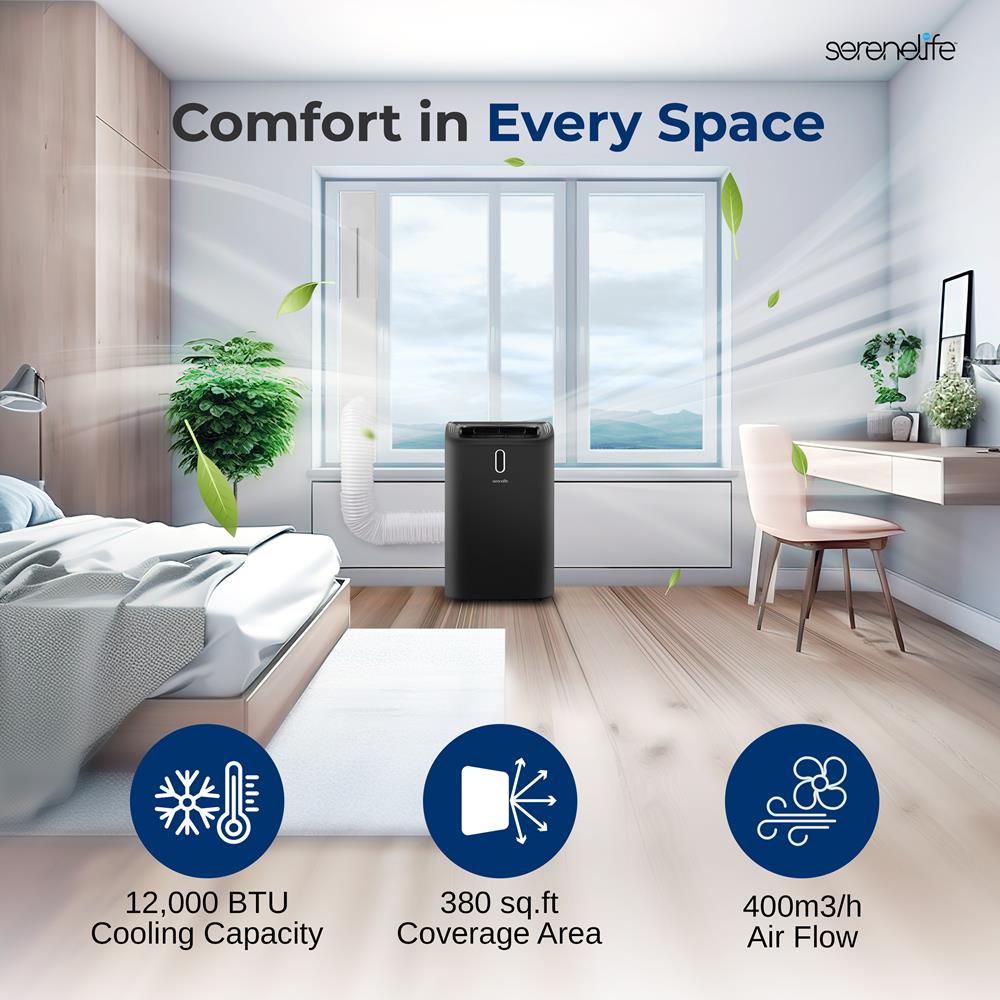Serenelife Portable AC Mobile Klimaanlage 12000 BTU
