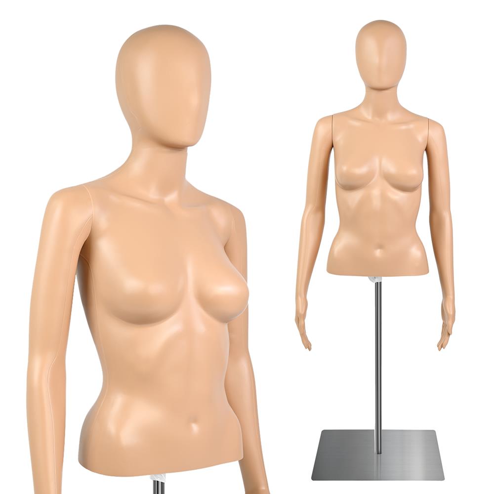 Serenelife Schneiderpuppe Torso Weiblich Haut Metallfuß