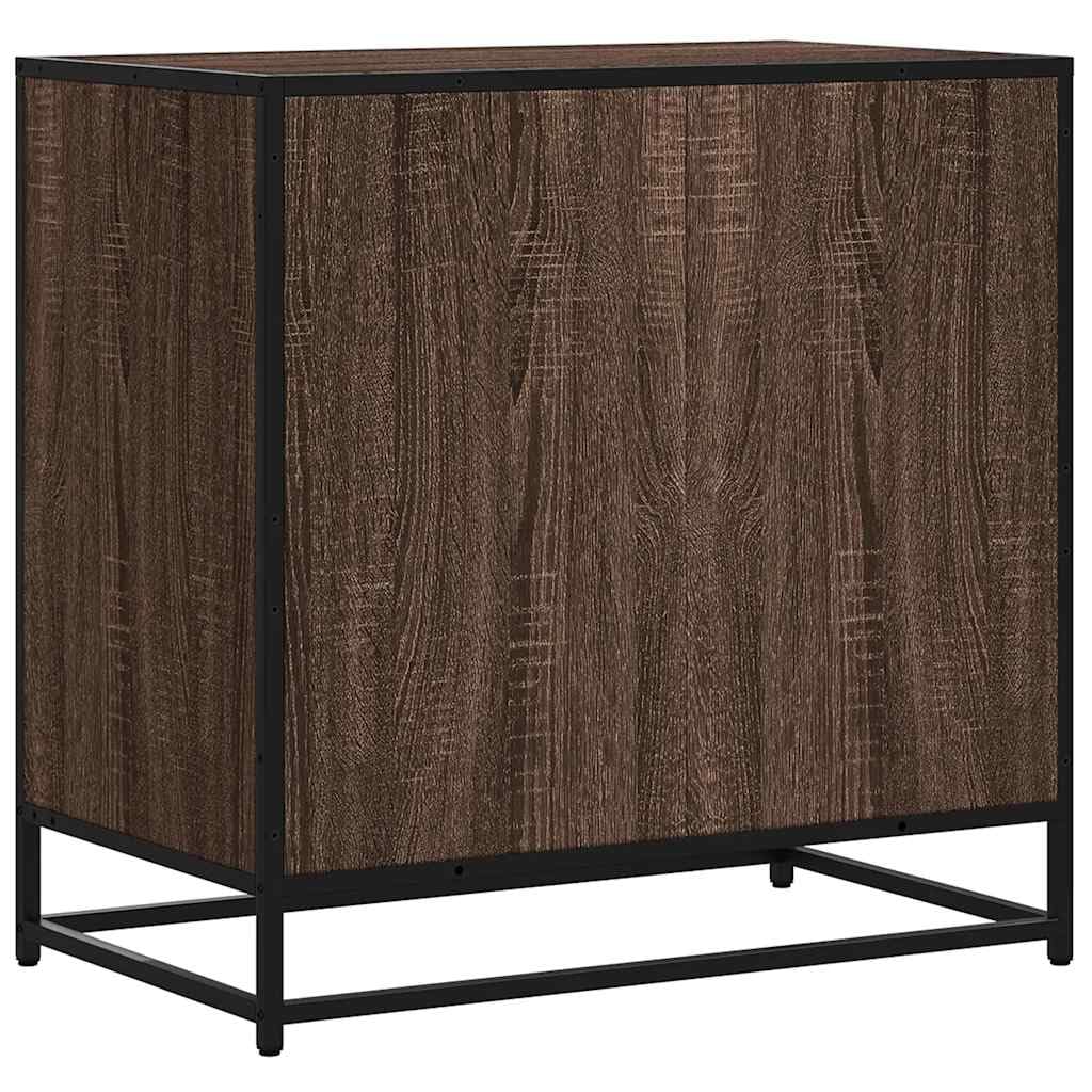 vidaXL Schubladenschrank 70x41x70 cm Braune Eiche Holz 3 Schubladen