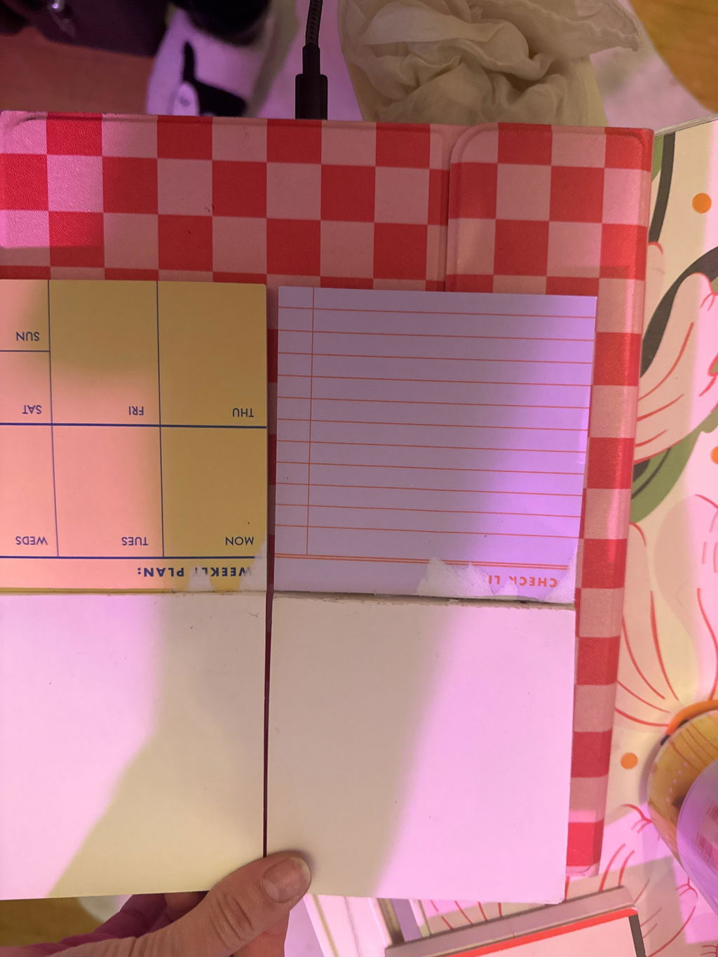 Kikkerland Inkerie Haftnotizen 3er Set Tagesplan Wochenplan