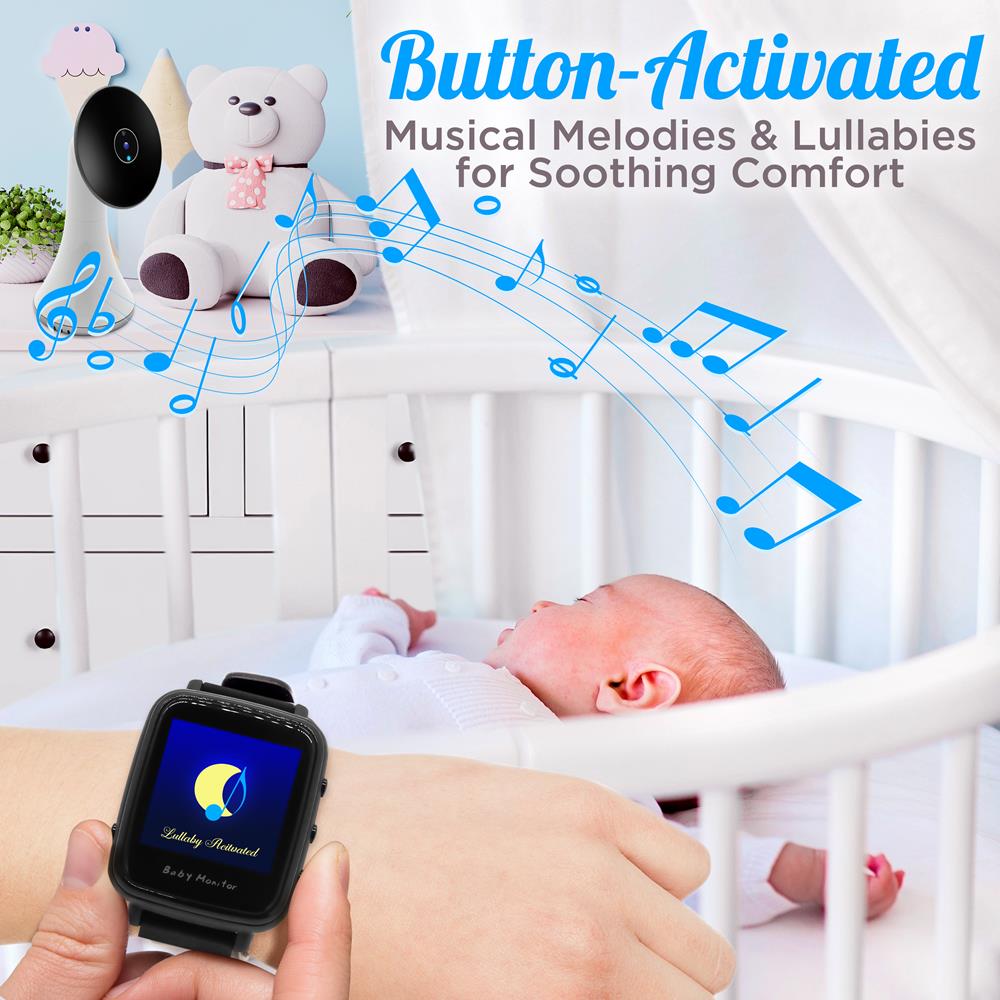 Serenelife Baby Babyphone mit Smartwatch Video Nachtsicht