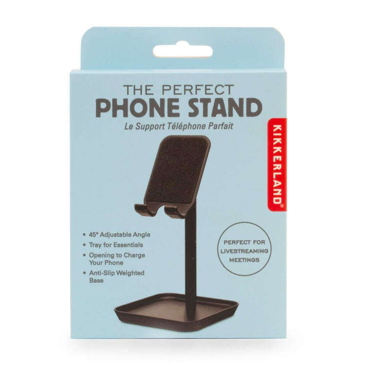 Kikkerland Phone Stand Handyständer Schwarz verstellbar