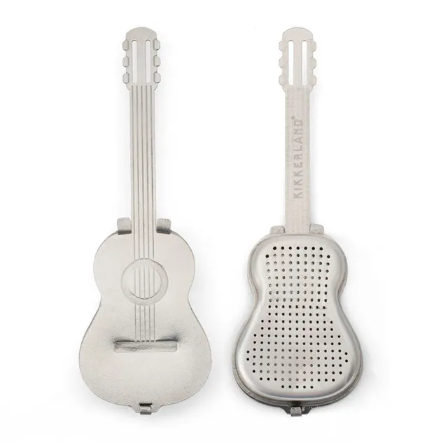 Kikkerland Kitchen Guitar Teesieb Edelstahl für losen Tee