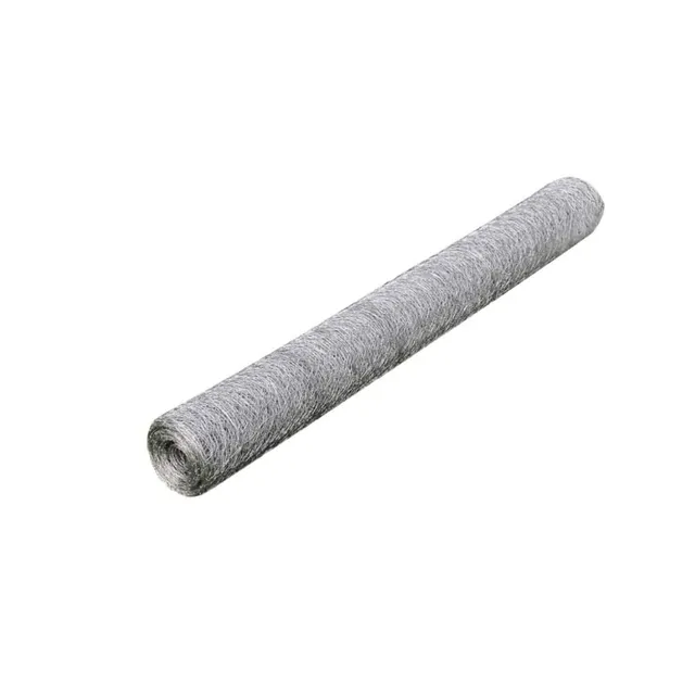 vidaXL Maschendrahtzaun Silber 1x25 m verzinkter Stahl