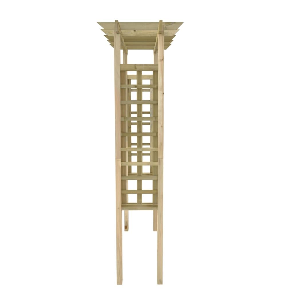 vidaXL Rosenbogen Holz 150x60x204 cm imprägniert