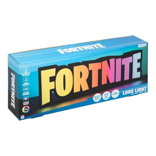 Paladone Fortnite RGB-Logo-Lampe Gaming-Lampe 32 cm mit Fernbedienung