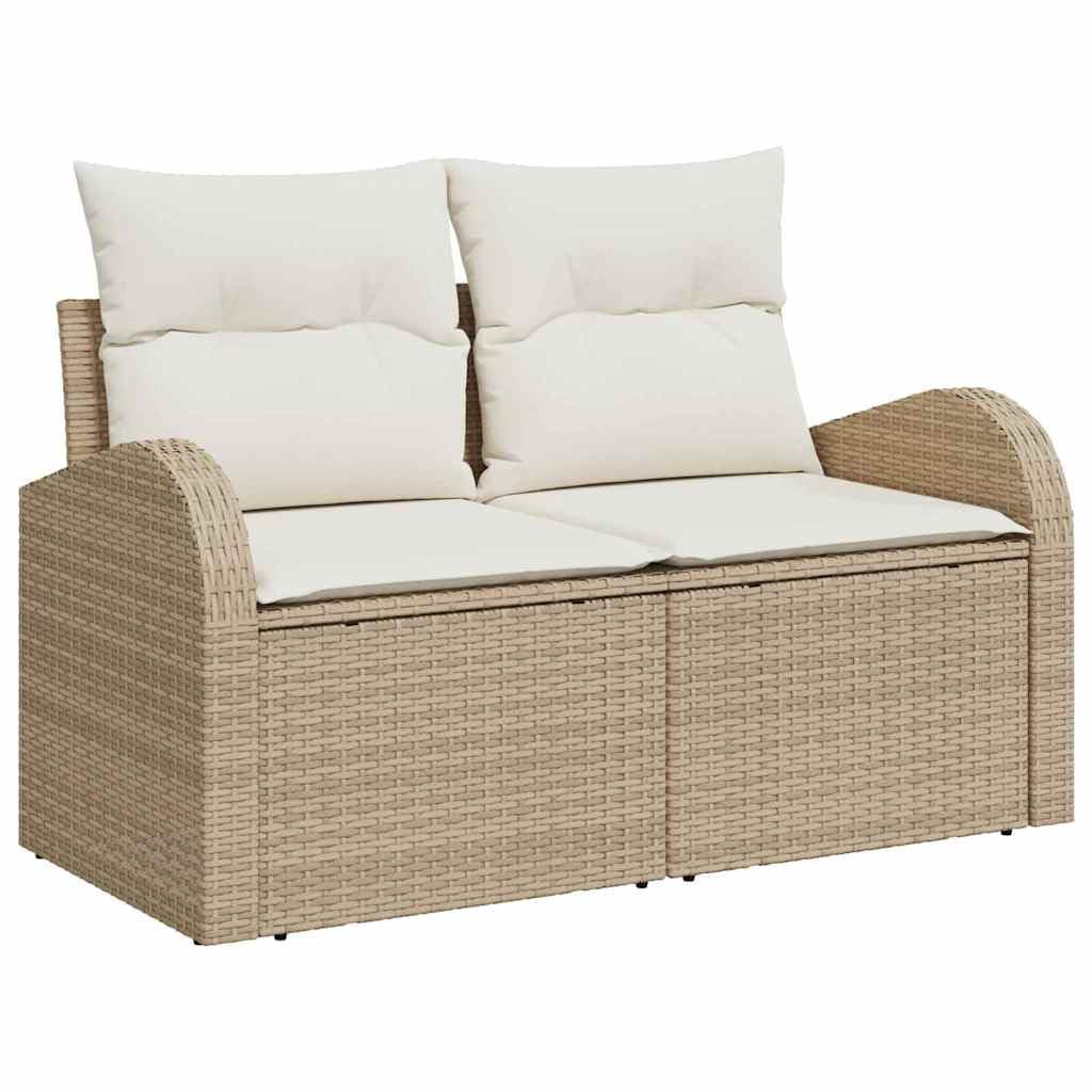vidaXL Heim & Garten Gartensofa-Set 12-tlg Beige 289x234