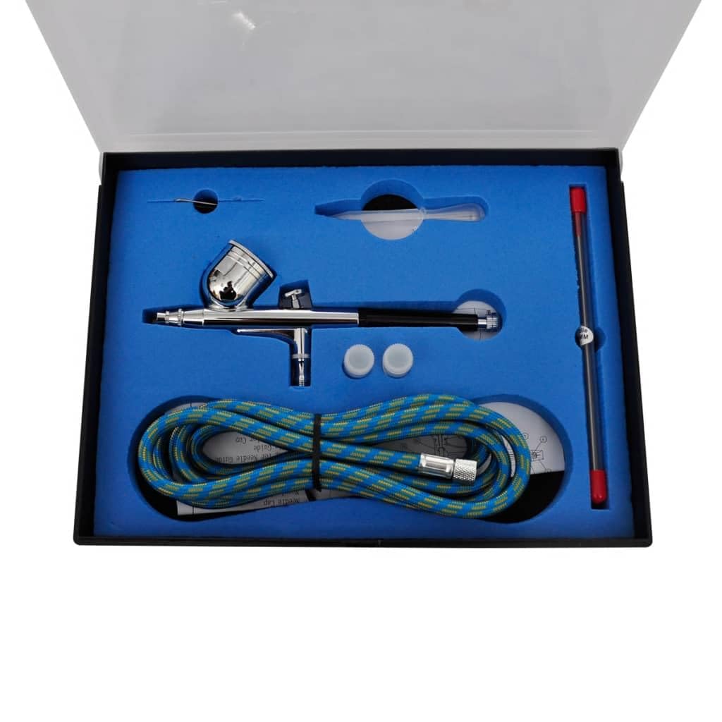 vidaXL Airbrush Profi Komplett-Set Airbrushpistole 3 Pistolen 3L