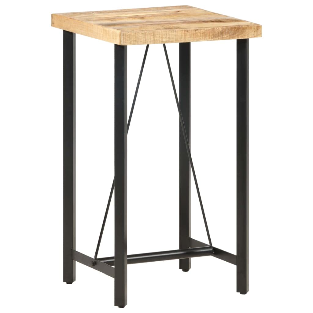vidaXL Bartisch Mangoholz 60x60x107 cm Industrial Braun
