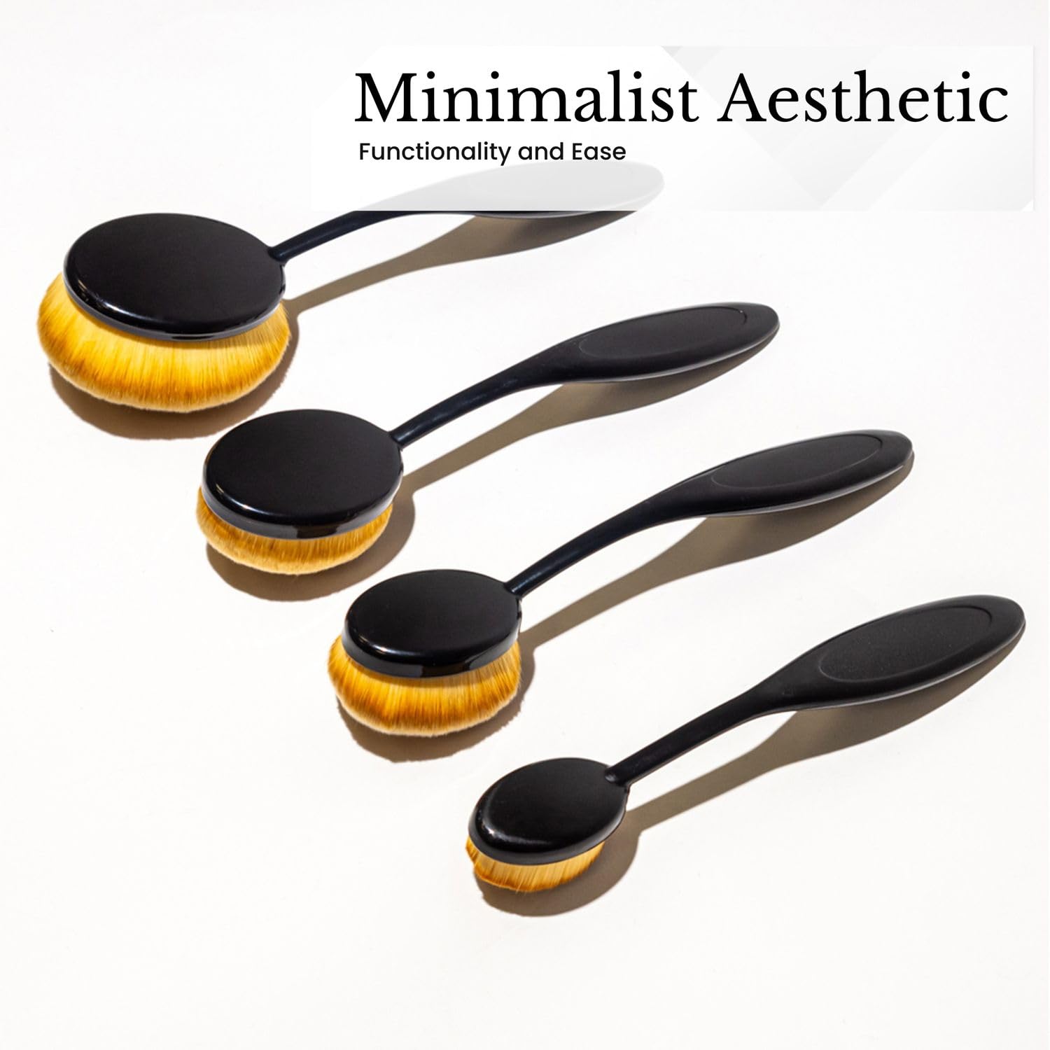Intirilife Make Up Pinsel Oval Größe 2 Foundation 3,5 cm