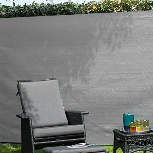 vidaXL Nature Sichtschutz grau 120x500cm PE-Gewebe Zaunblende