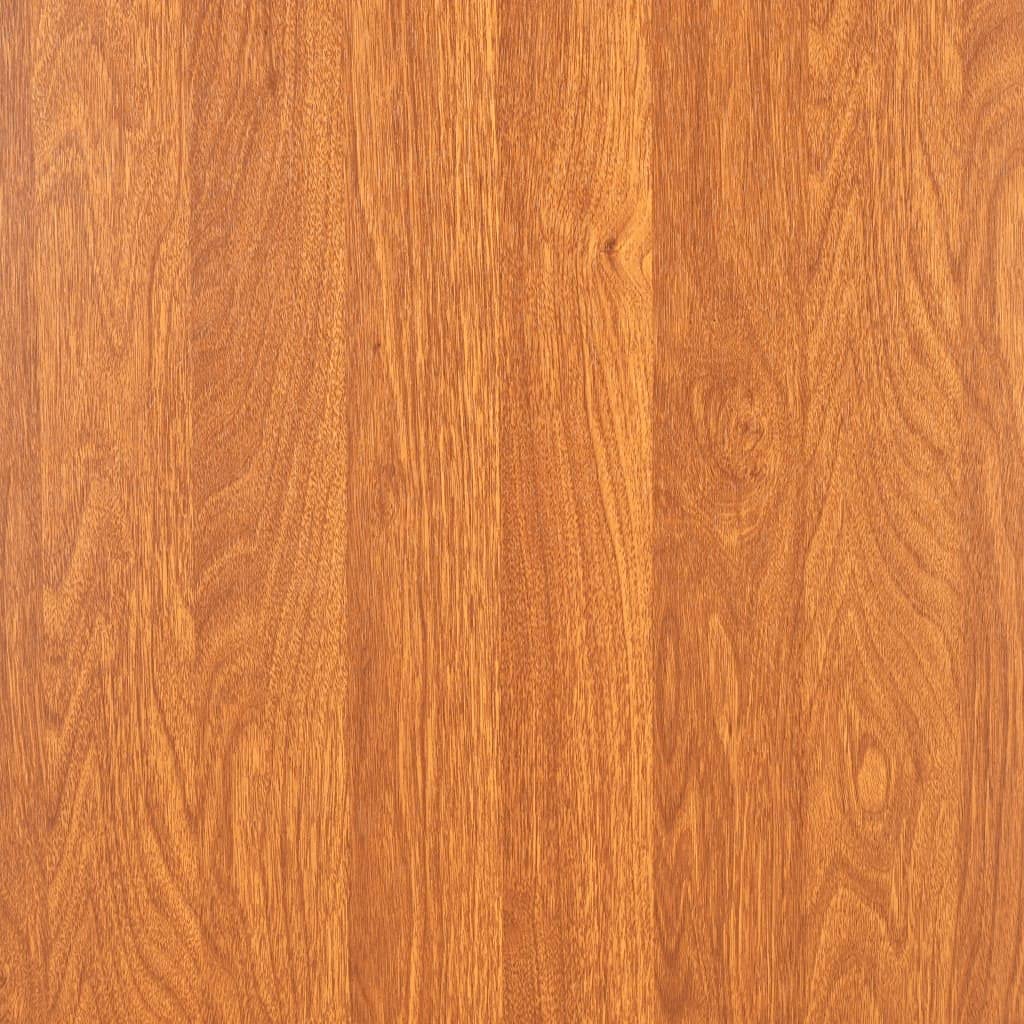 vidaXL Essgruppe 7-tlg. MDF Stahl Tisch 6 Stühle Braun