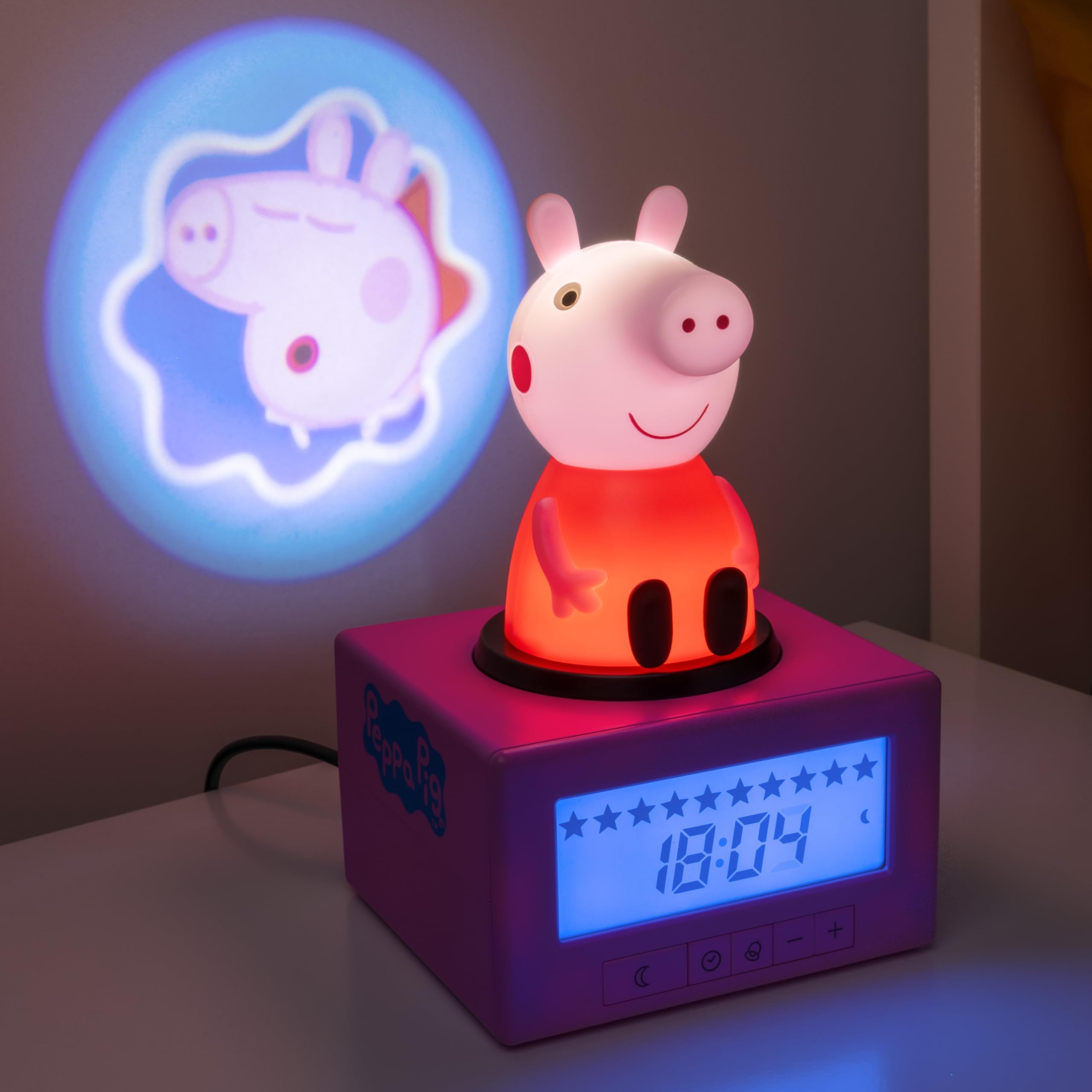 Paladone Homeware Peppa Pig Schlaftrainingswecker Cartoon USB