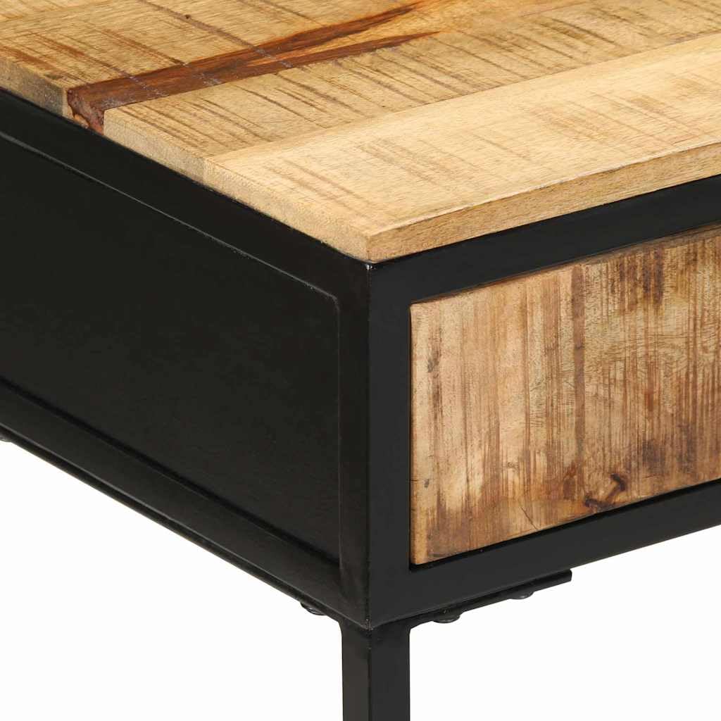 vidaXL Möbel Konsolentisch Braun 100 cm Massivholz