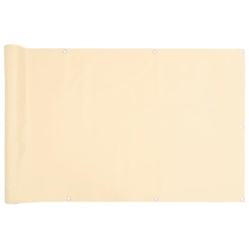 vidaXL Heim & Garten Sichtschutz Creme 1000x90 cm wetterfest