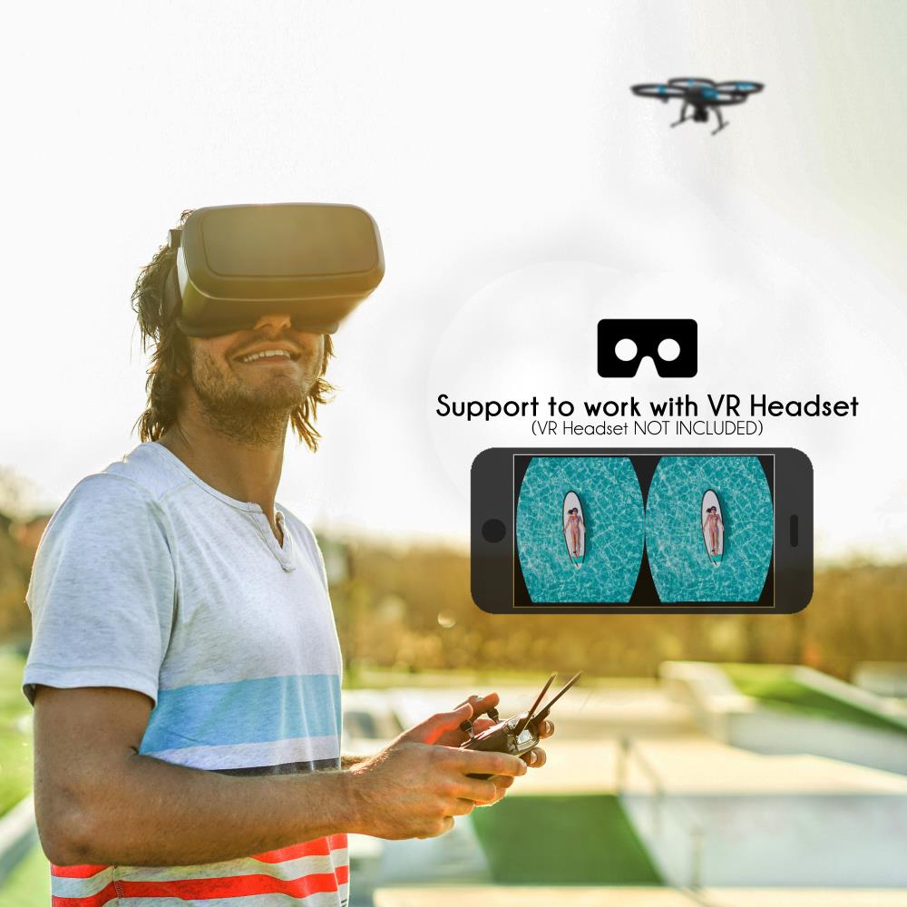 Serenelife Drohne Quadrocopter mit HD-Kamera WiFi FPV
